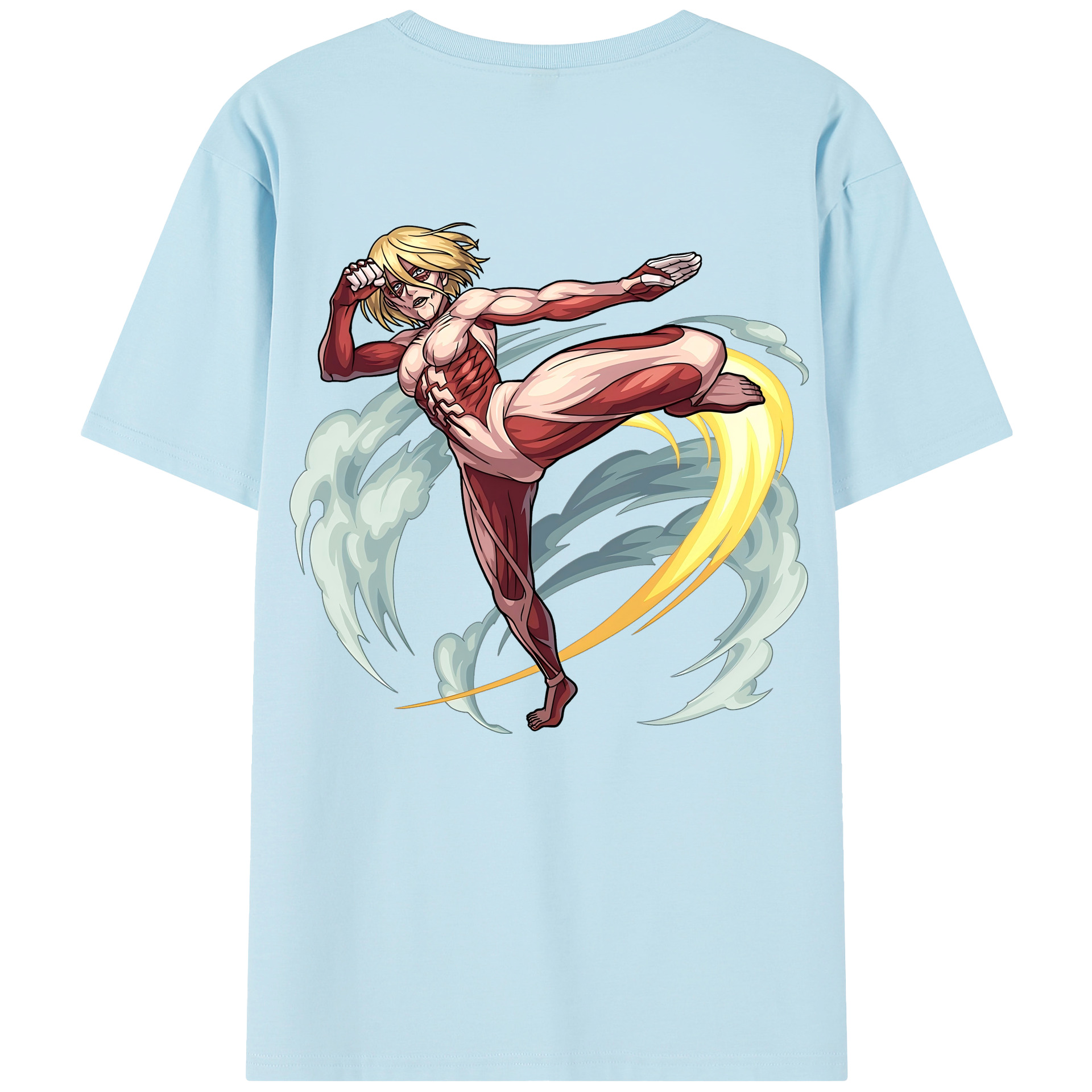 （画像用） 進撃の巨人 Attack on Titan 綿100％半袖Tシャツ（背面プリント）